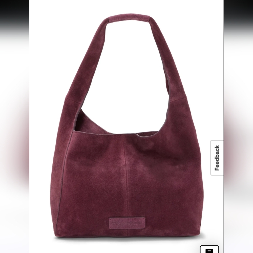 Lucky Brand Clem Suede Hobo Bag In Grapevine - Picture 2 of 11